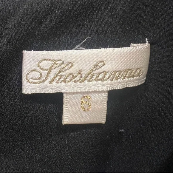 Shoshanna Pleated Sleeveless Floral Black and Cream Silk Dress Women's Size 6 - Picture 7 of 8